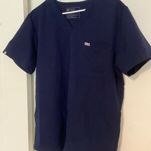 Figs Scrub top. Leon. Navy Blue. No stains, rips or signs of wear
